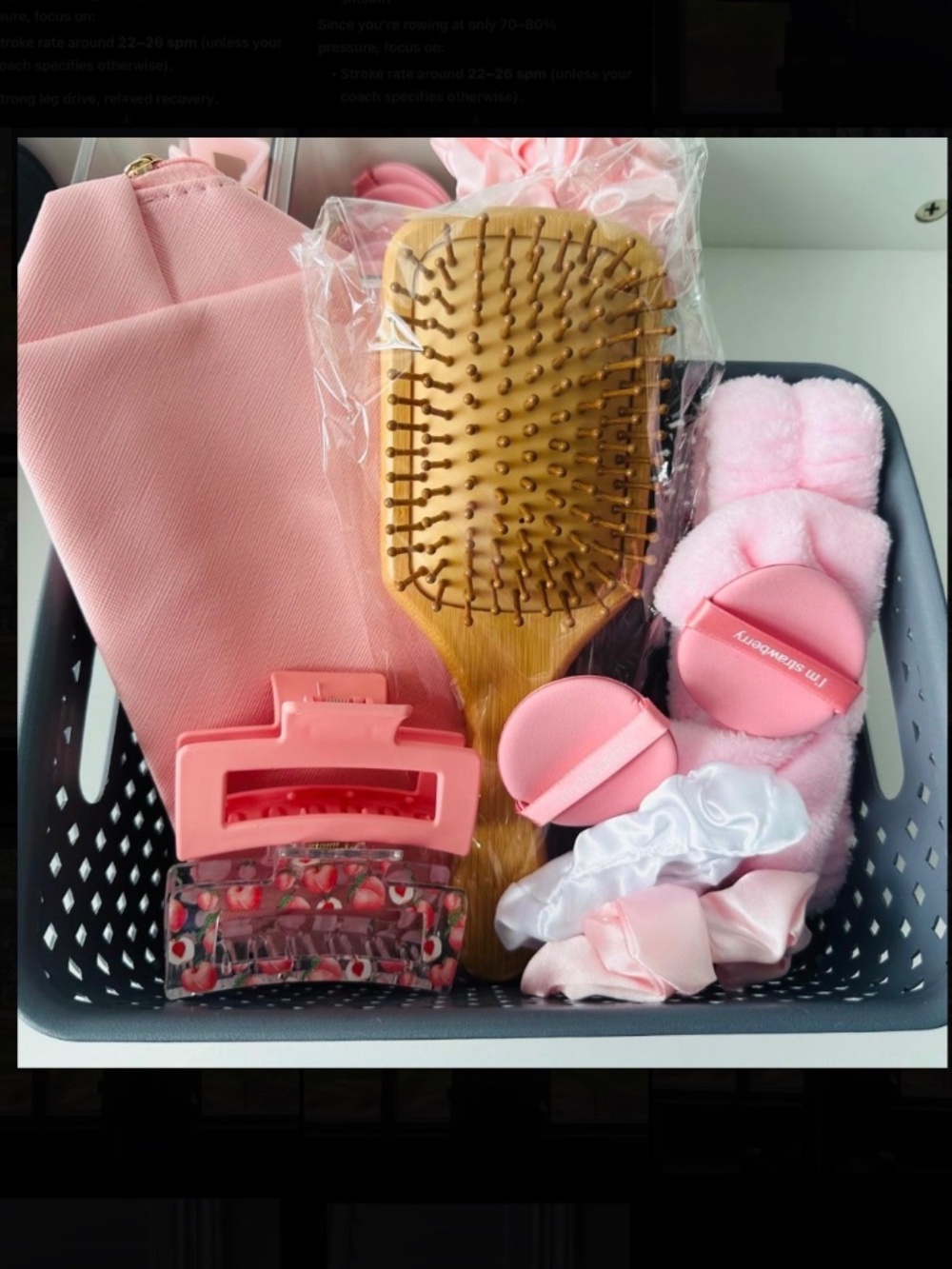 Pink Makeup Gift Basket